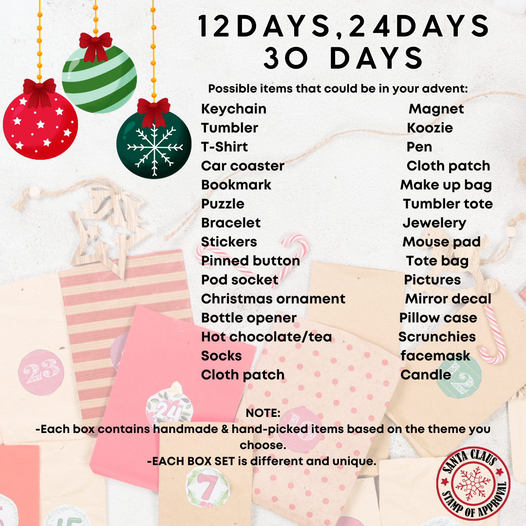 Comfort Character Advent calendar