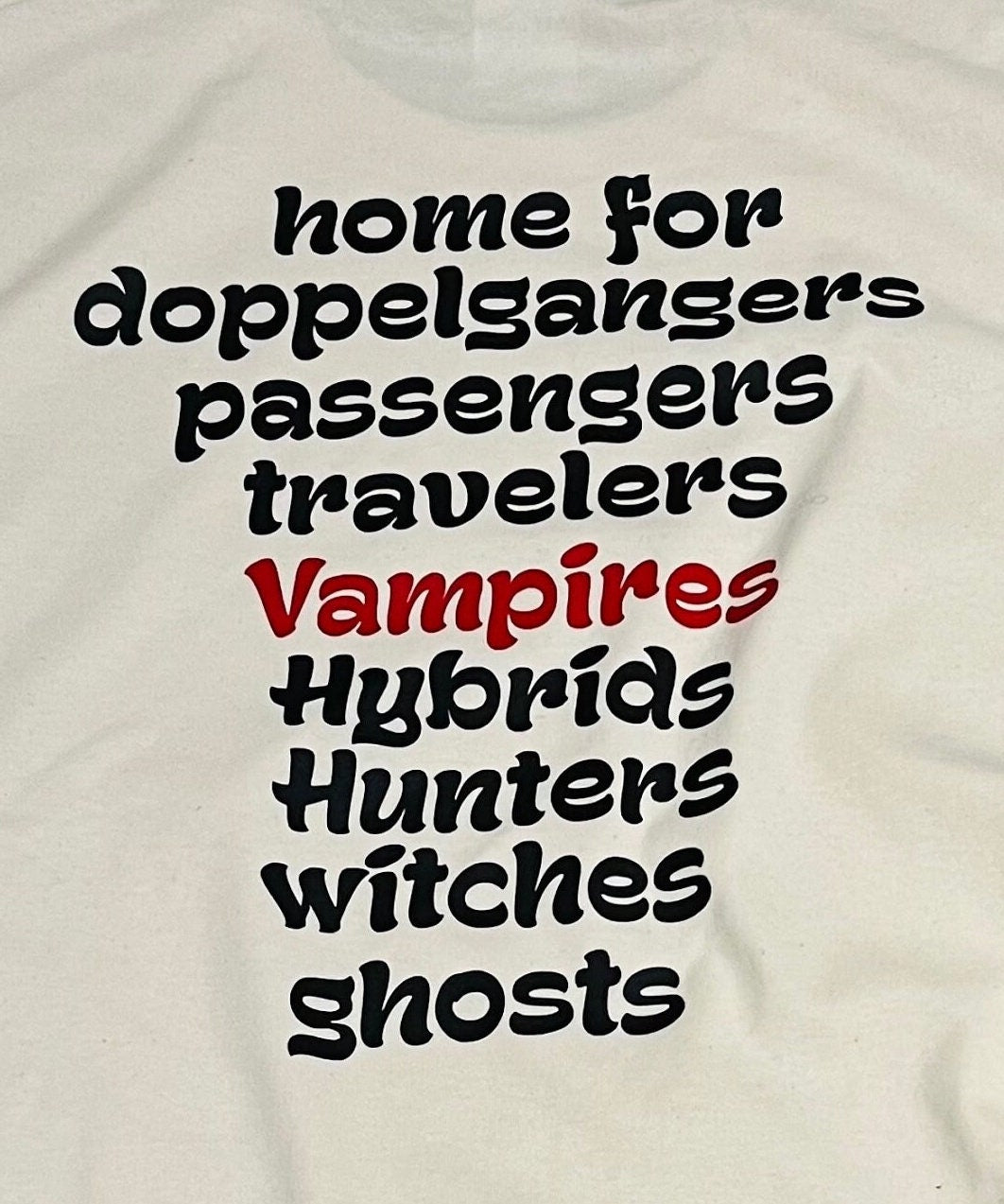 TVD fan shirt| Mystic Falls home to Vampires
