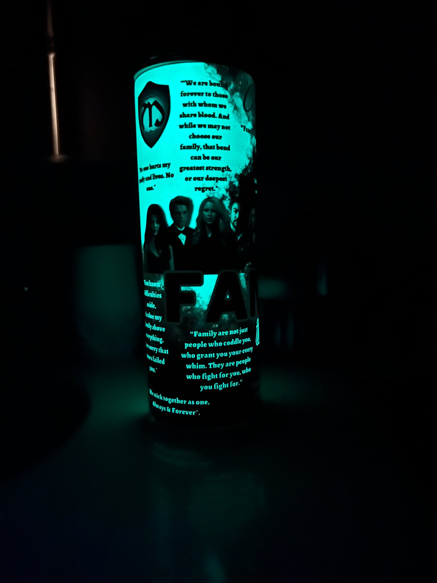 TVD/TO fan 20oz Skinny Tumbler | Family is Power| Always & Forever |The Originals