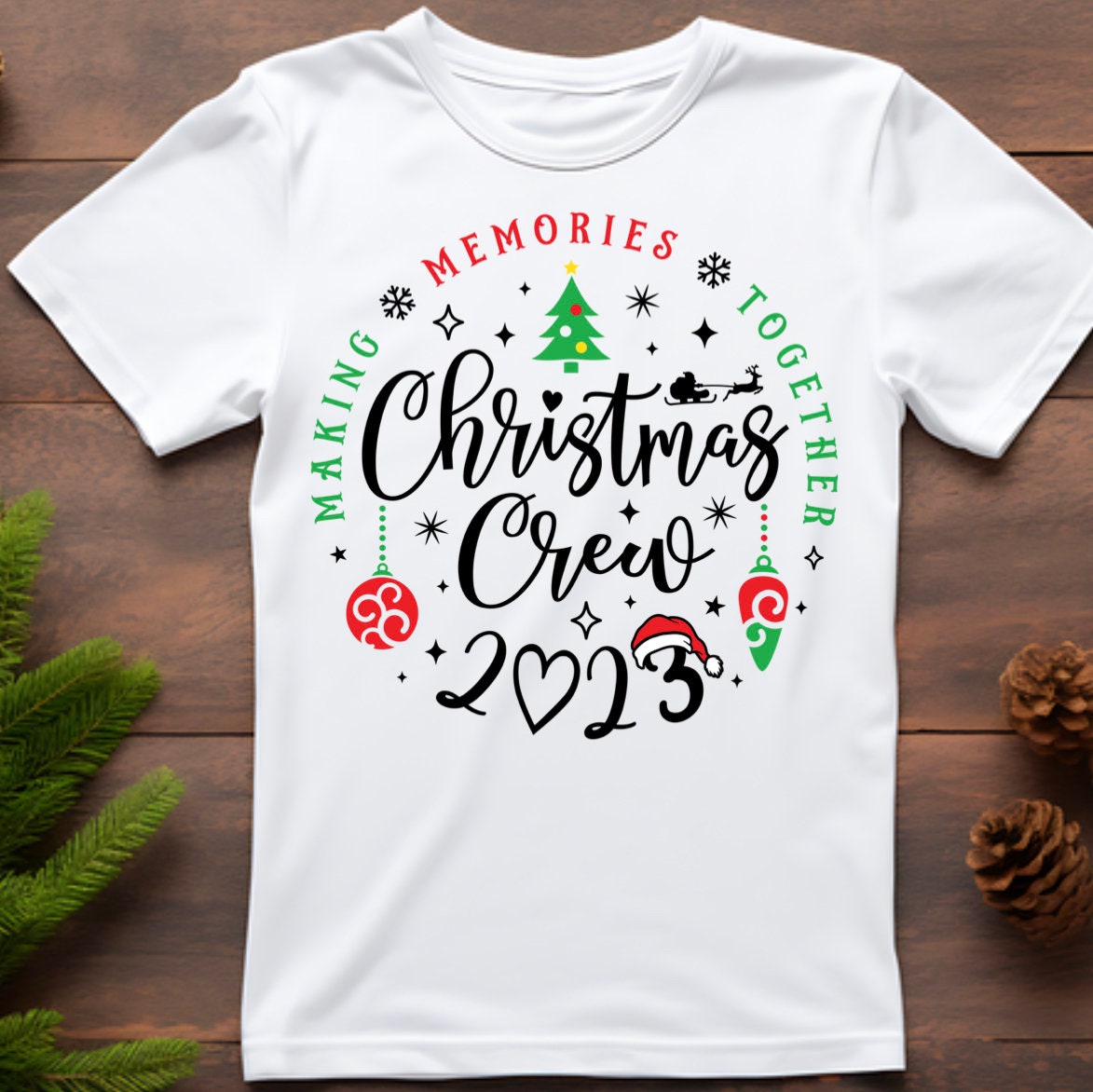 Friends Matching Christmas shirt- Christmas crew- Christmas shirt for family reunion- Christmas with friends