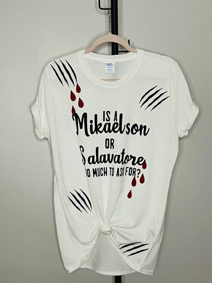 TVD fan shirt| Salvatore brothers| Mikaelson Brothers