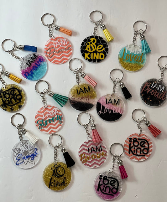 Positive Affirmations Keychains