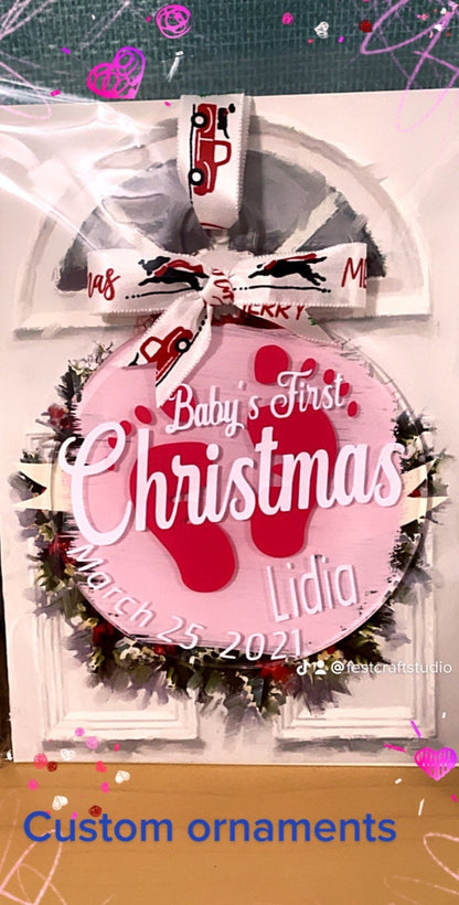 Acrylic Christmas Ornaments | Personalized Ornaments