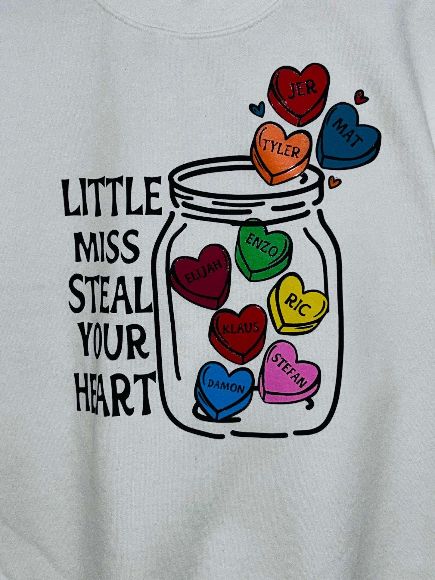 TVD fan sweatshirt| Little miss steal your heart|  jar of hearts