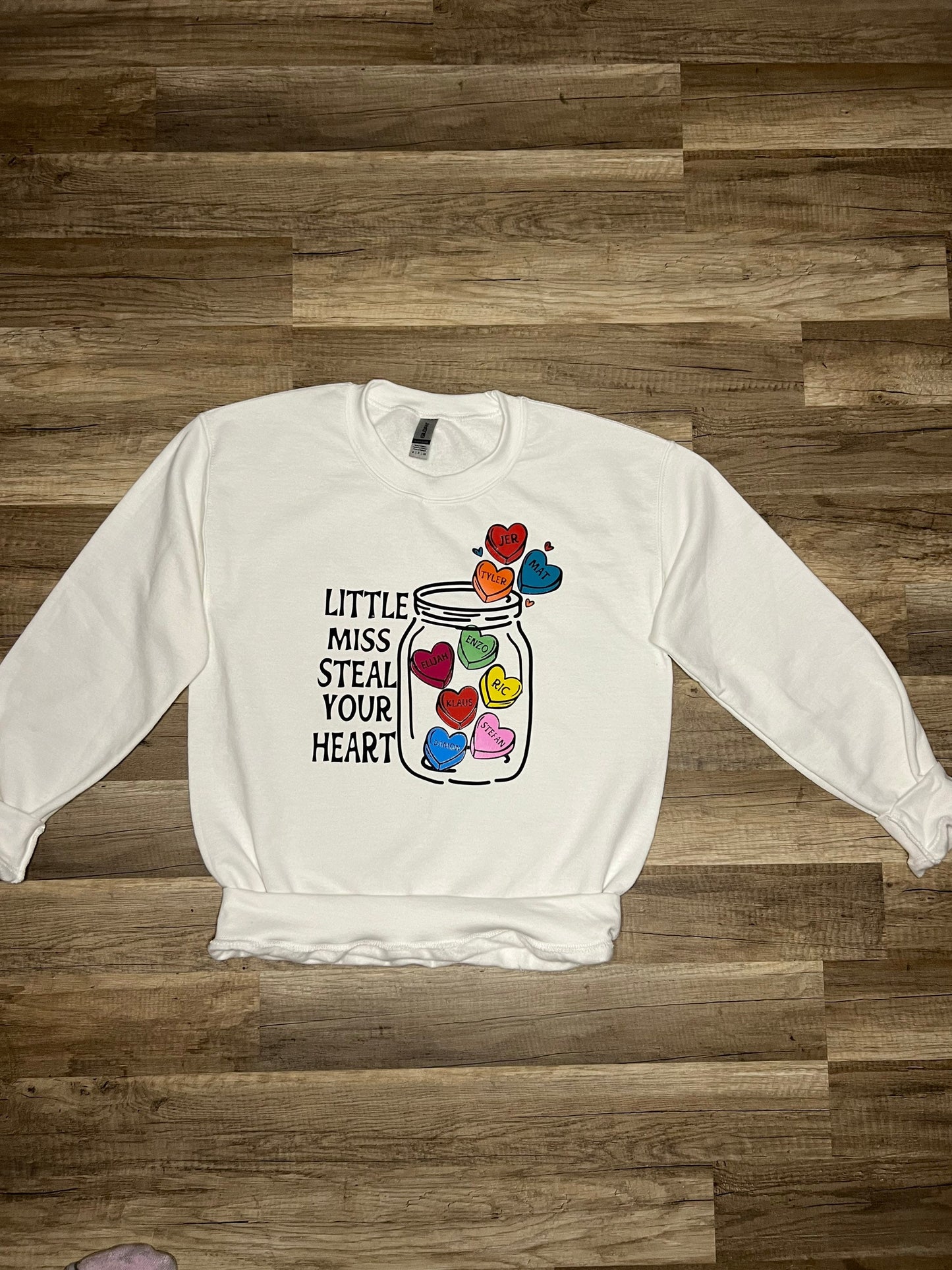 TVD fan sweatshirt| Little miss steal your heart|  jar of hearts