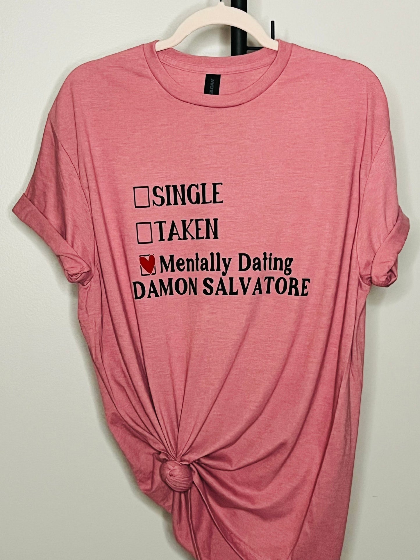 TVD fan shirt| Mentally dating Damon Salvatore