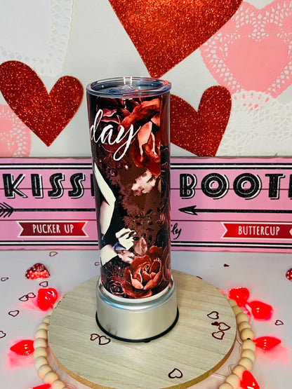 Wednesday Addams 20oz Skinny Tumbler | Roses| Nevermore.