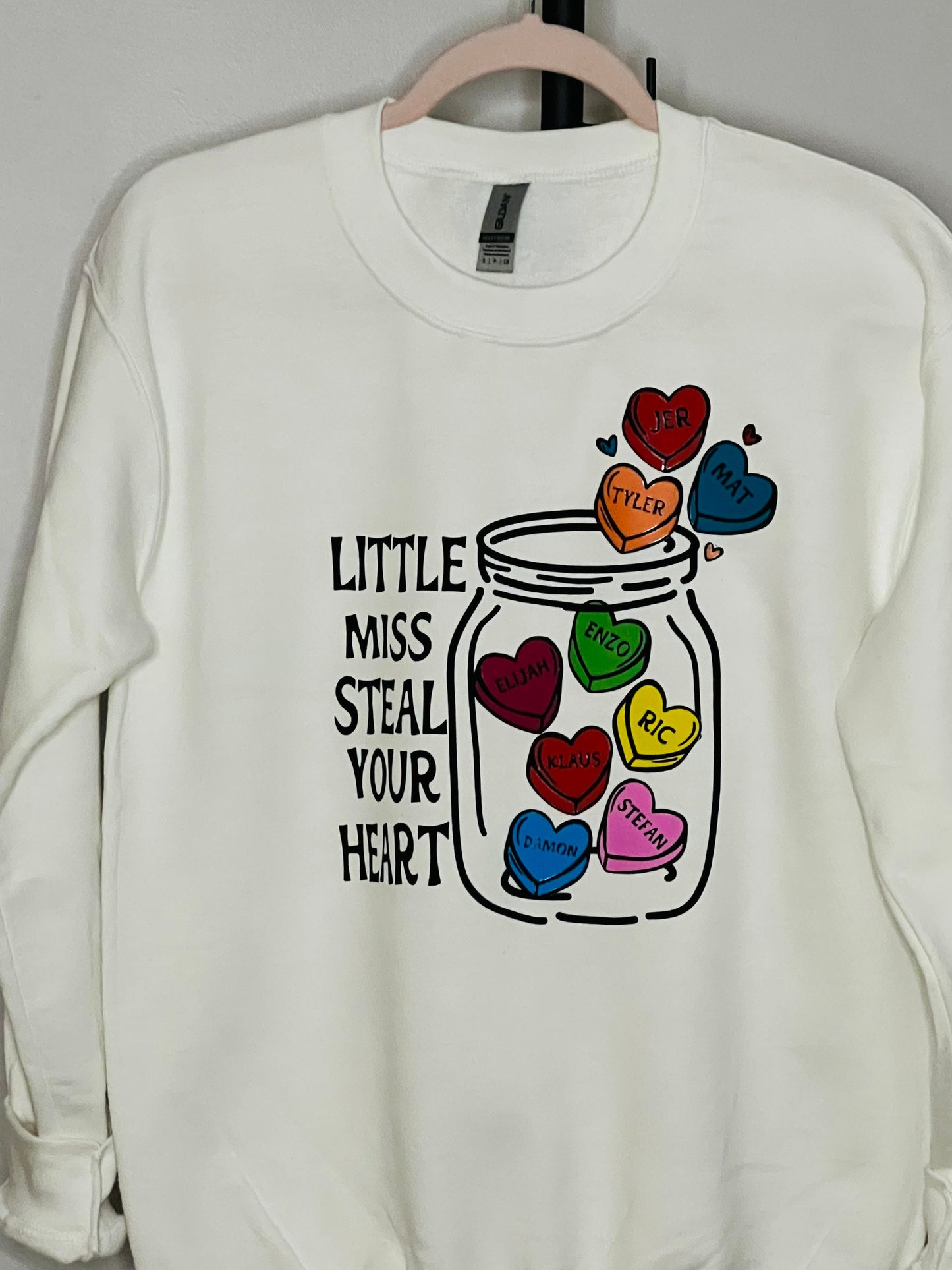 TVD fan sweatshirt| Little miss steal your heart|  jar of hearts