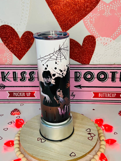 Wednesday Addams 20oz Skinny Tumbler | Dancing Wednesday |Nevermore