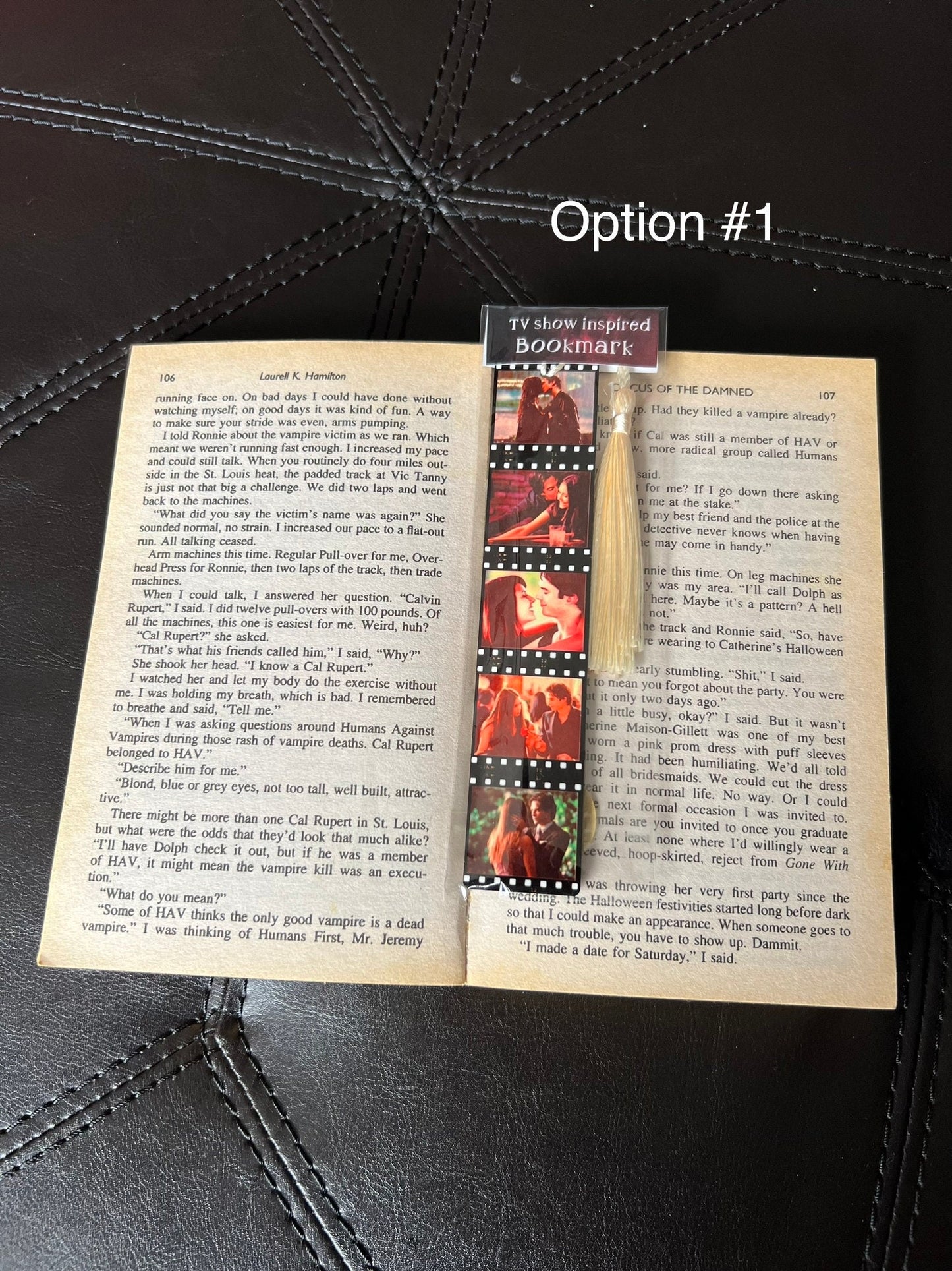 TVD Couples| Delena |TV Show Inspired Bookmarks | Wood Bookmark| Gift Book Lovers | Bookish | Tassel | Double Sided| Sublimated