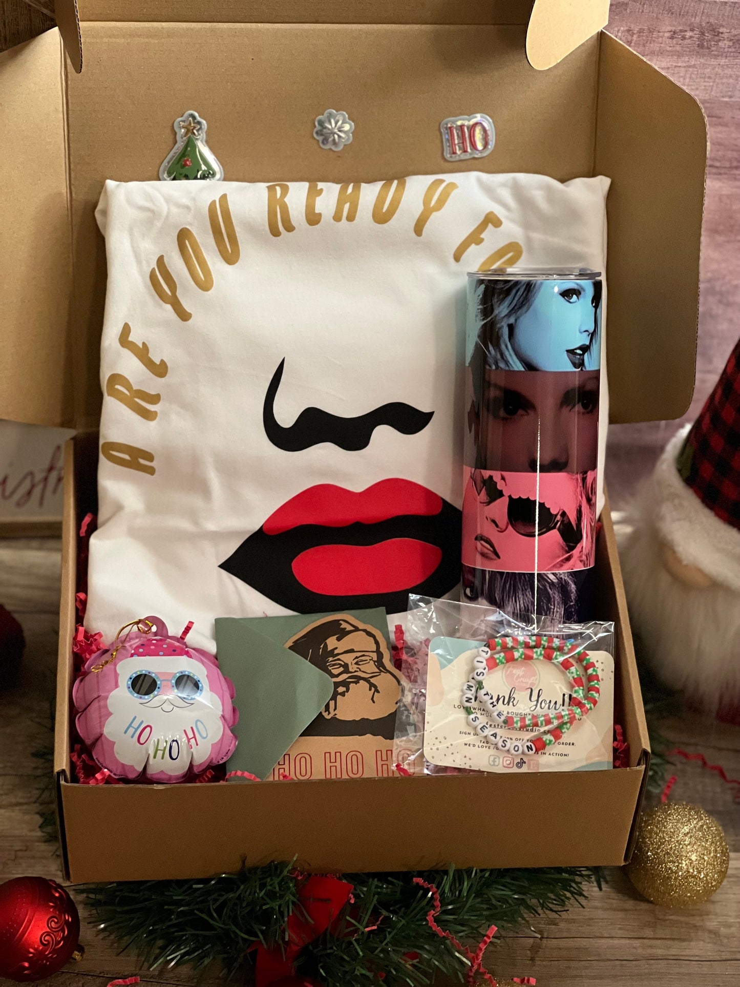 Ultimate Swiftie Gift Box| T-shirt and Tumbler bundle|Christmas Gift Box| TS inspire bundle