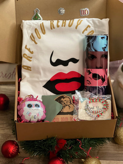 Ultimate Swiftie Gift Box| T-shirt and Tumbler bundle|Christmas Gift Box| TS inspire bundle