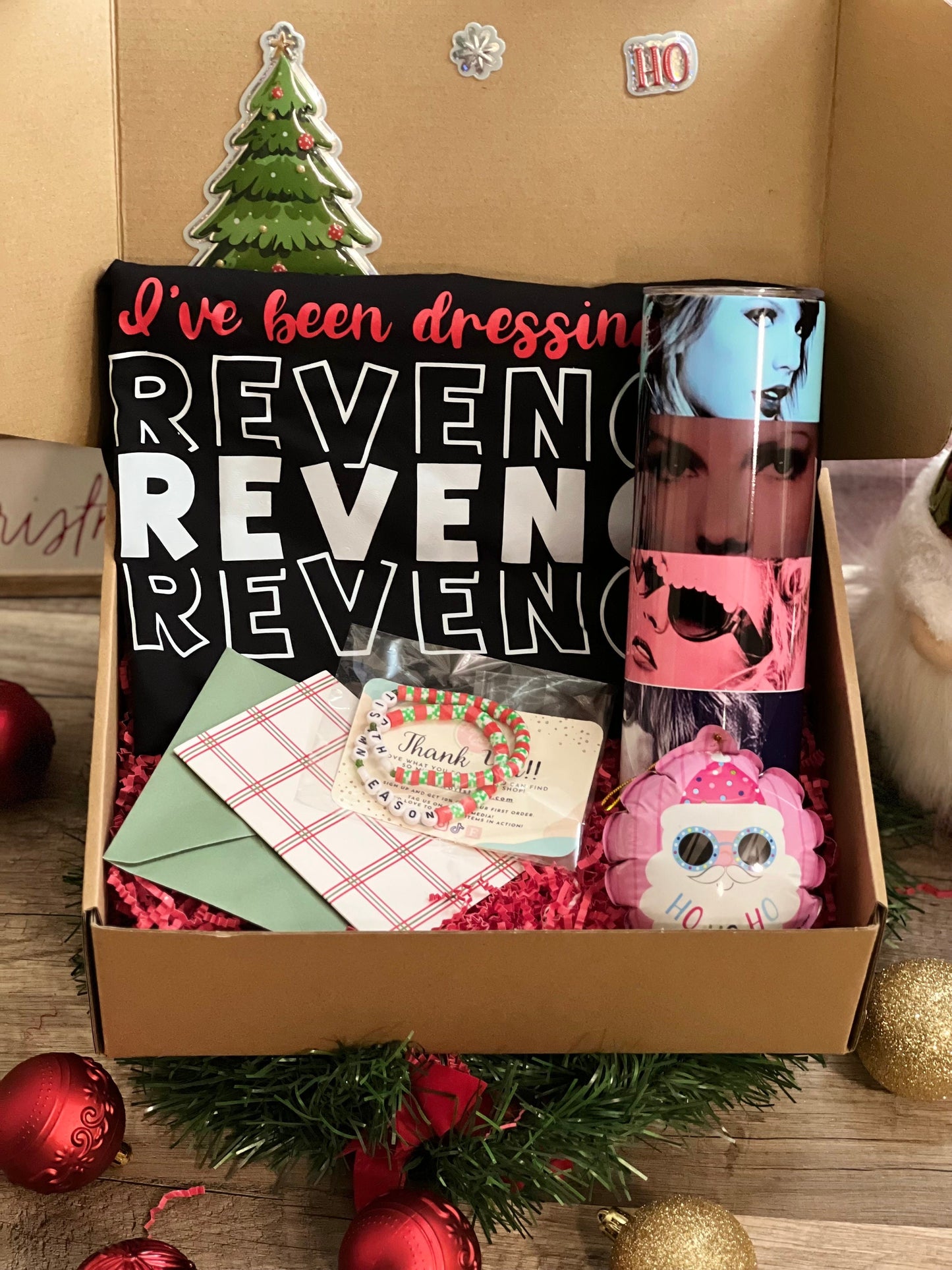 Ultimate Swiftie Gift Box| T-shirt and Tumbler bundle|Christmas Gift Box| TS inspire bundle| Dressing for revenge