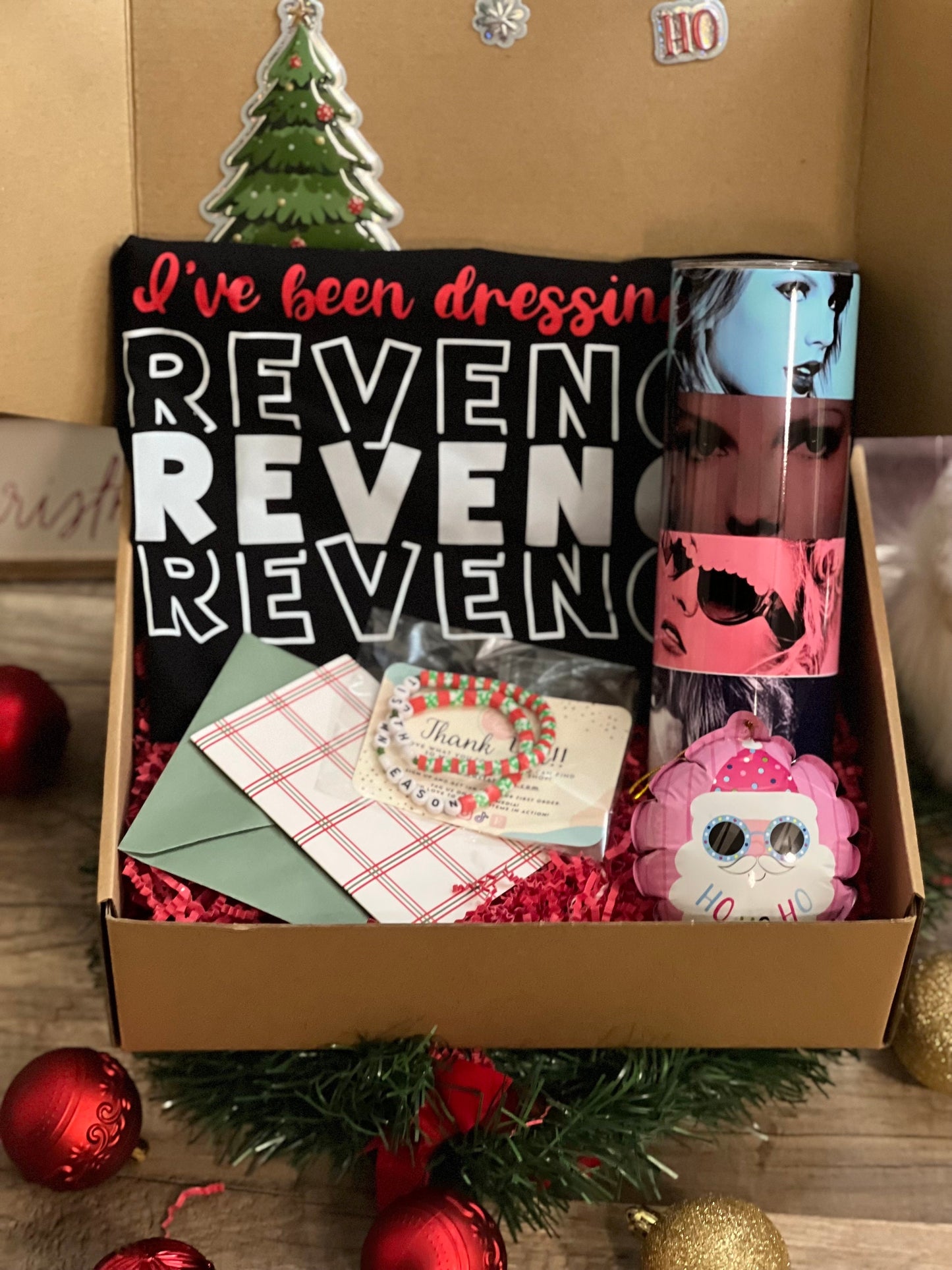 Ultimate Swiftie Gift Box| T-shirt and Tumbler bundle|Christmas Gift Box| TS inspire bundle| Dressing for revenge