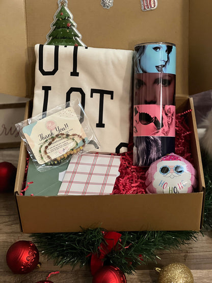 Ultimate Swiftie Gift Box| T-shirt and Tumbler bundle|Christmas Gift Box| TS inspire bundle|Not a lot going on